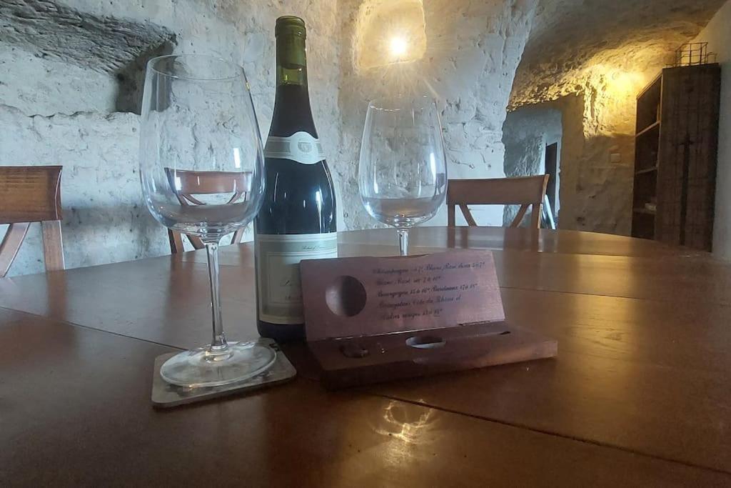 Troglo Entre Caves Et Chateaux Montlouis-sur-Loire Esterno foto