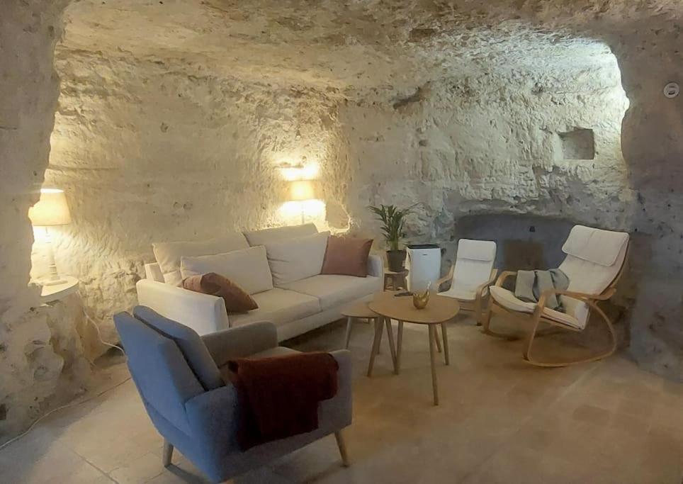 Troglo Entre Caves Et Chateaux Montlouis-sur-Loire Esterno foto